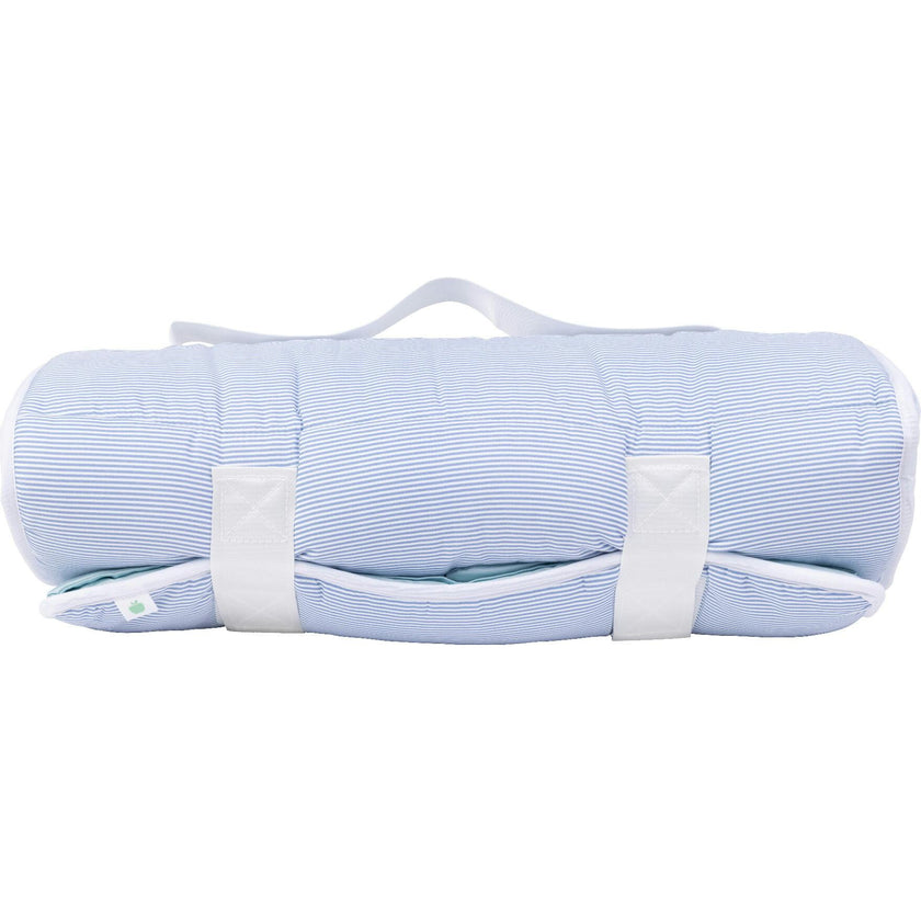 The Nap Mat in Navy Mini Stripe