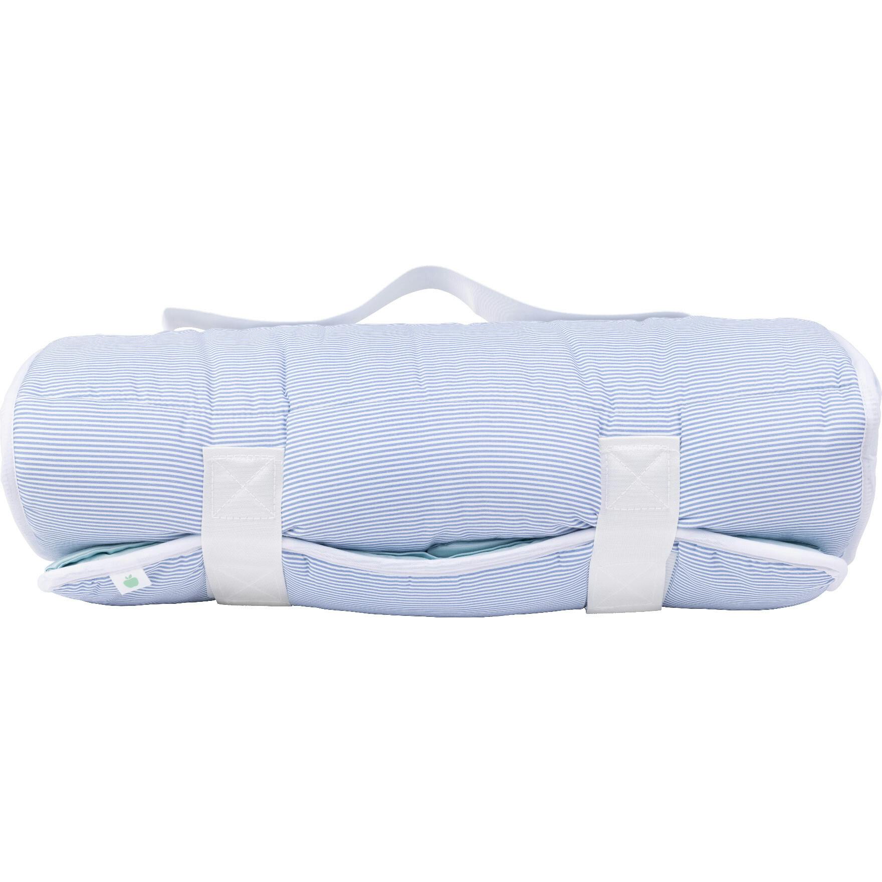 The Nap Mat in Navy Mini Stripe