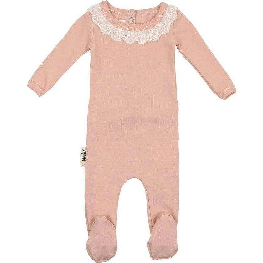 Eyelet Collar Footie