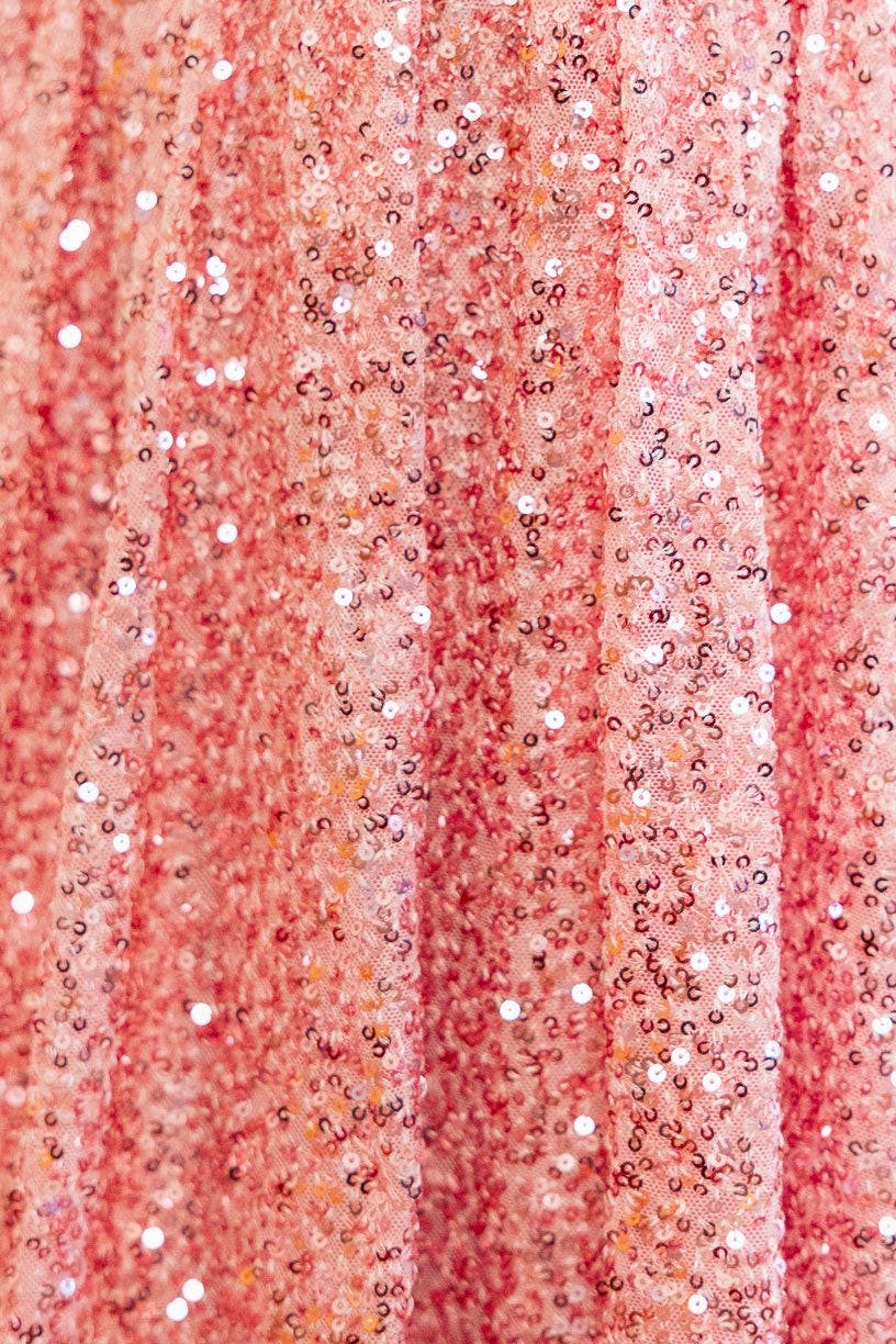 Mini Marisol Dress in Pink Sequin