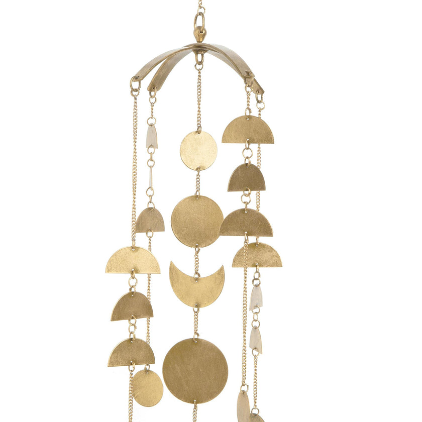 Luna Moon Brass Nursery Ceiling Hanging