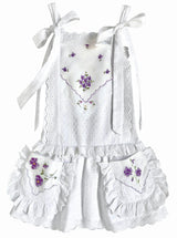 6y Drop-Waist Handkerchief Dress - Dancing Purple Violets