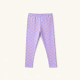 Nylon Leggings in Purple Carousel
