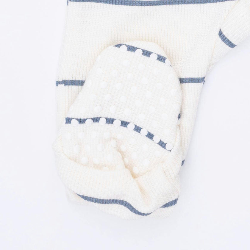 Vintage Stripe - 2 Way Zipper Footie