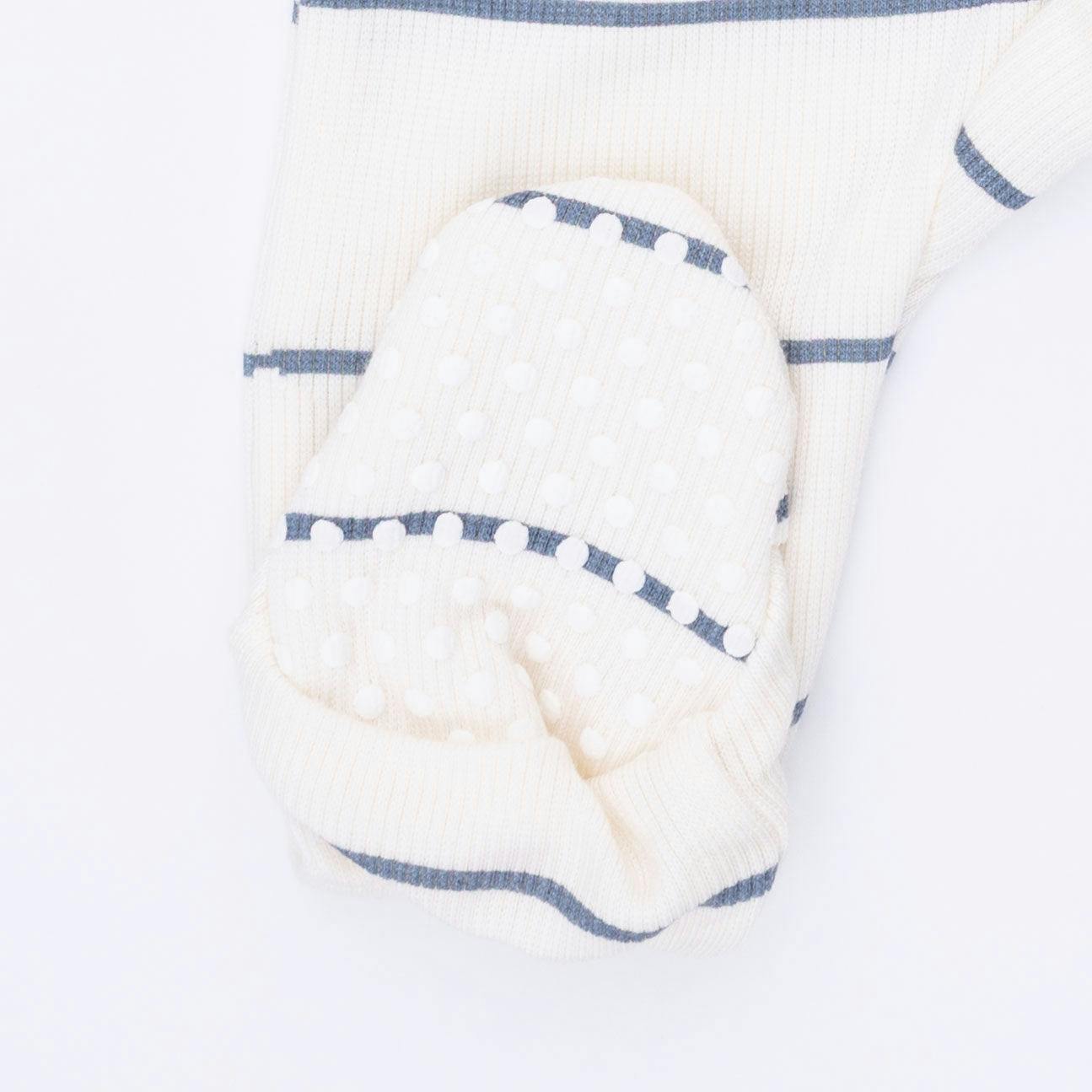 Vintage Stripe - 2 Way Zipper Footie