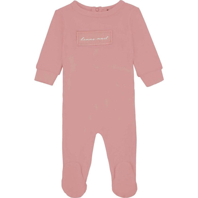 Velour Patch Footie
