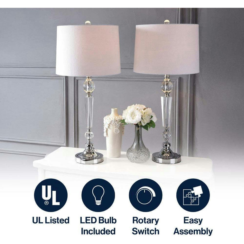Emma 29.5" Crystal LED Table Lamp