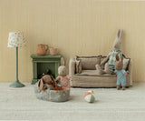 Bunny set, Micro - Brown - Dusty rose