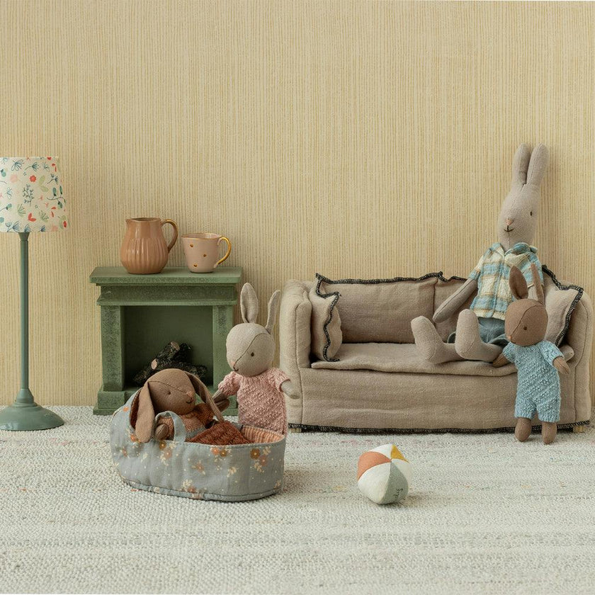 Bunny set, Micro - Brown - Dusty rose
