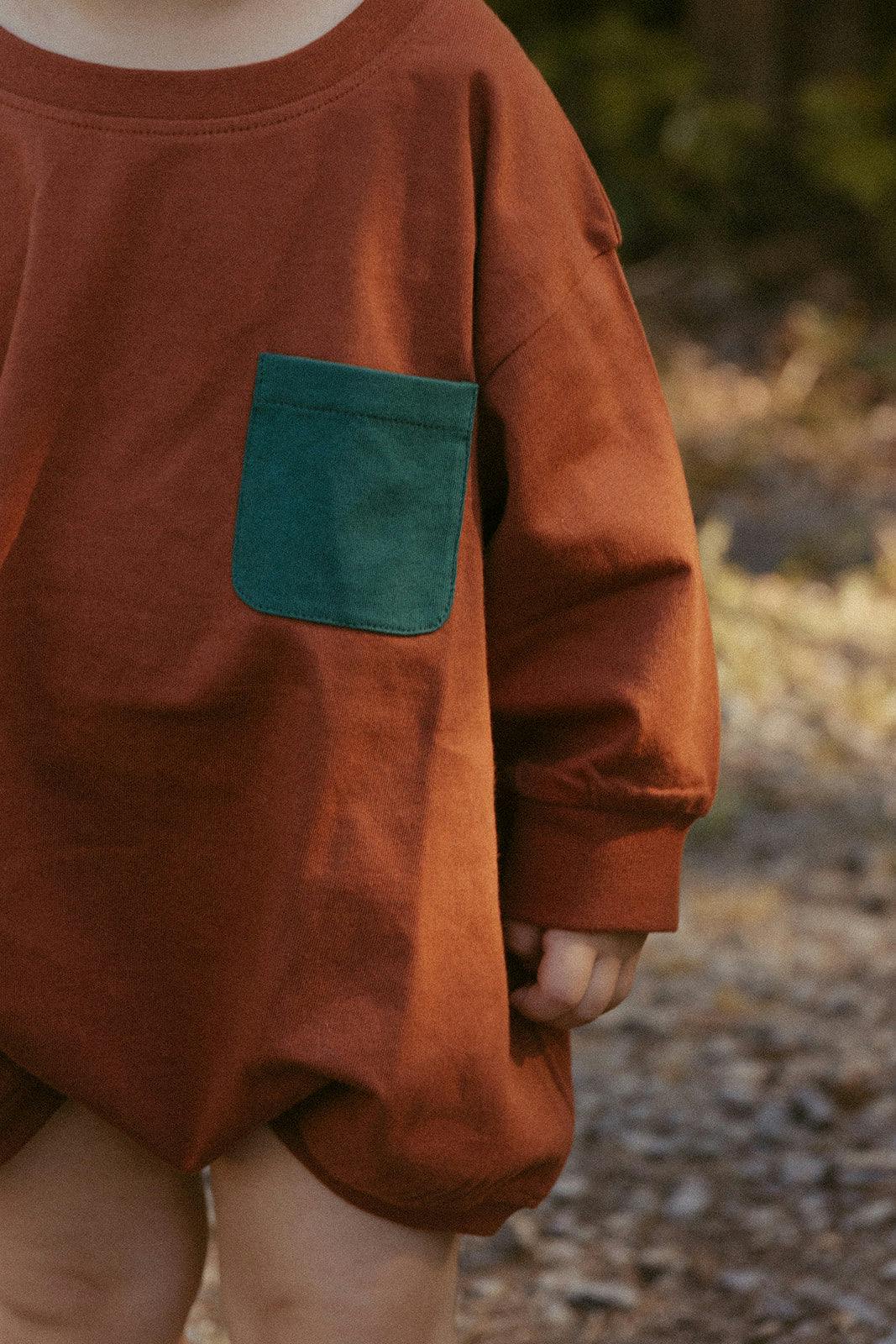 Harley Pocket Romper in Sequoia