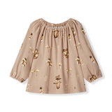 Mushroom Organic Cotton Dress and Legging Set