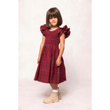Mini Hattie Dress in Burgundy Plaid