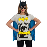 DC Comics Women's Batgirl Shirt, Mask and Cape