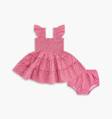 The Baby Ellie Nap Dress -  Poppy Half Drop Rose