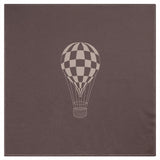 Hot Air Balloon Checkered Knit Blanket