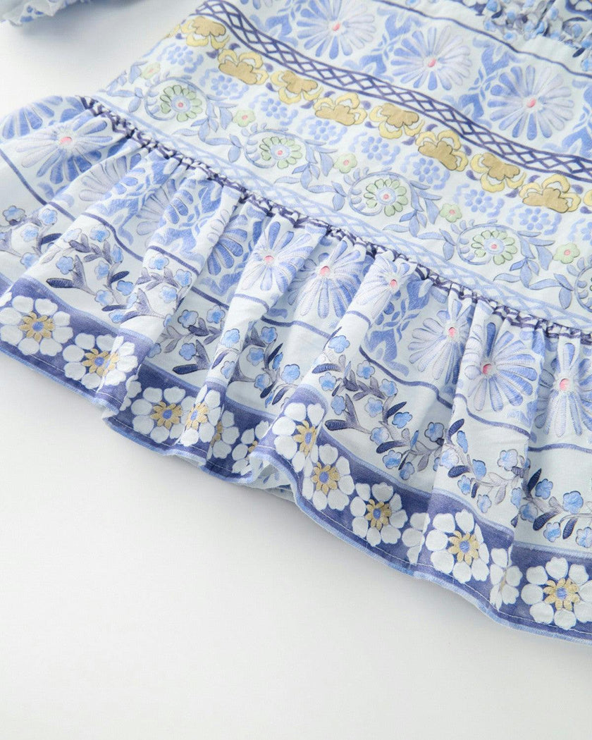 Yoselin Embroidered Mini Dress
