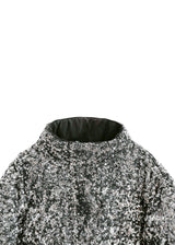 Black Glitter Puffer Jacket
