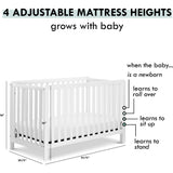 Colby 4-in-1 Low-profile Convertible Crib