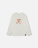 Organic Cotton Long Sleeve T-Shirt with Hot Chocolate