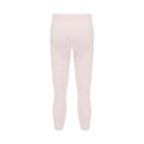 Pink Plain Solid Tights