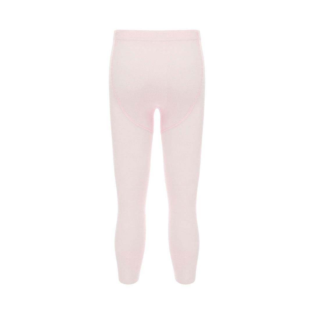 Pink Plain Solid Tights