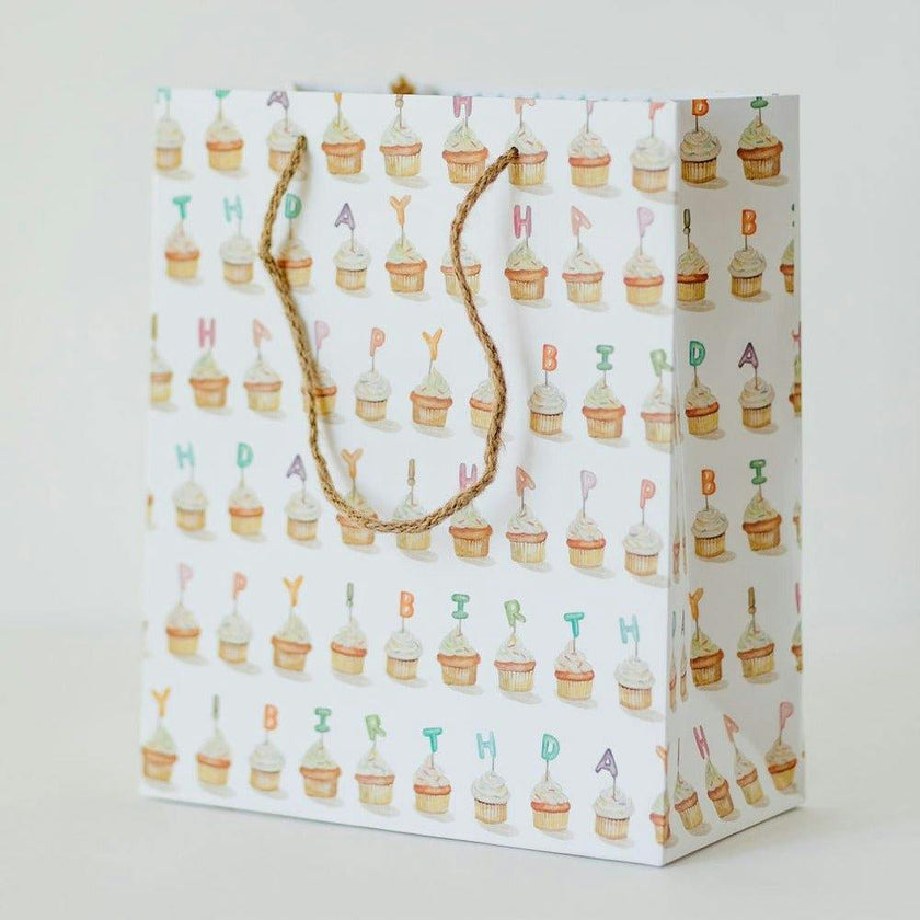 Birthday Cupcakes Gift Bag - Set of 3