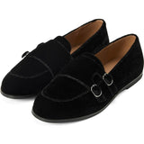 Ingrid Velvet Ribbon Trim Loafers