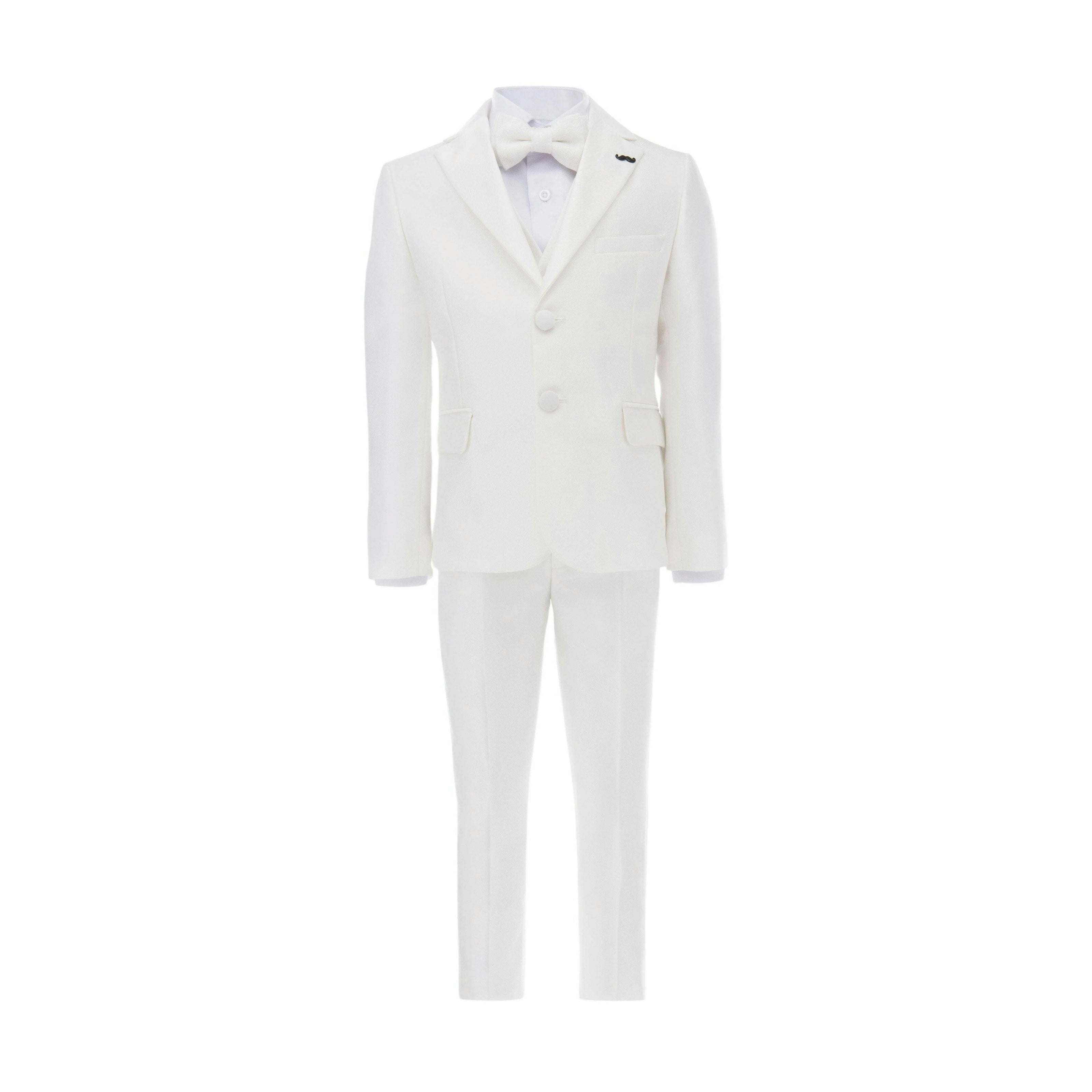 Cream 5pc Peak Lapel Tuxedo