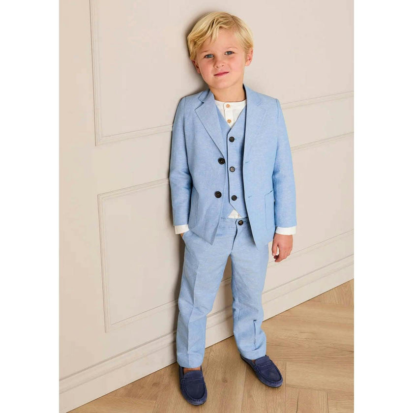 Plain Patch Pocket Blazer in Sky Blue (4- 10yrs)