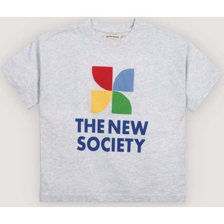 TNS Logo T-Shirt Light Grey Melange