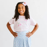 Cherry Good Day Short Sleeve T-Shirt - Ballet