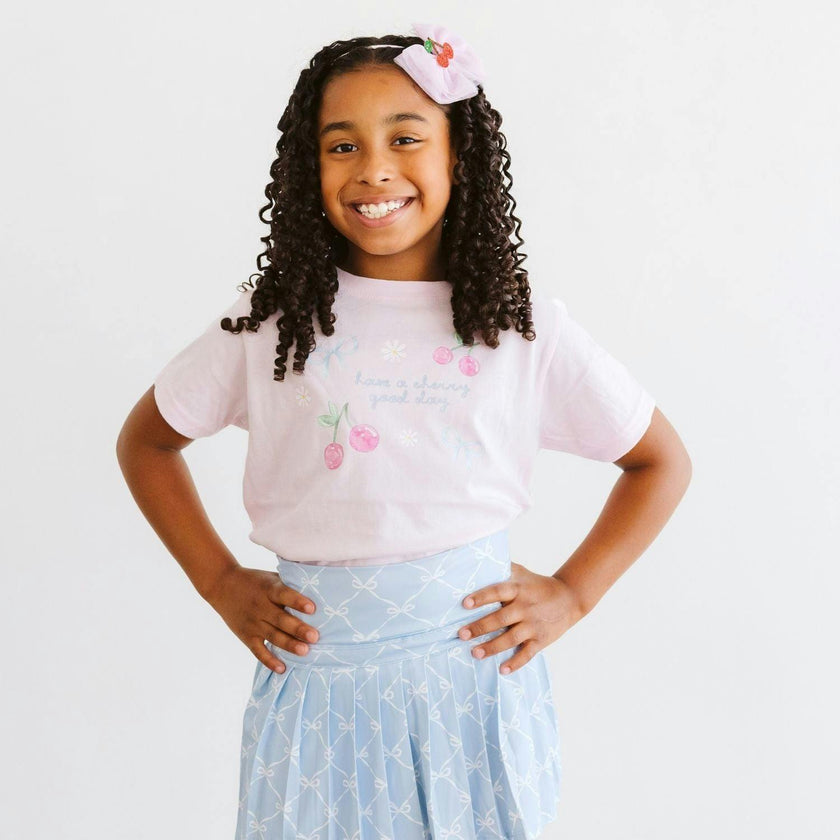 Cherry Good Day Short Sleeve T-Shirt - Ballet