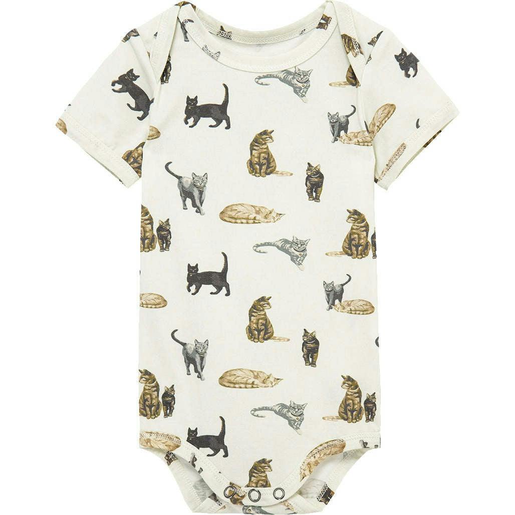 Cotton Stretch Short Sleeve One Piece