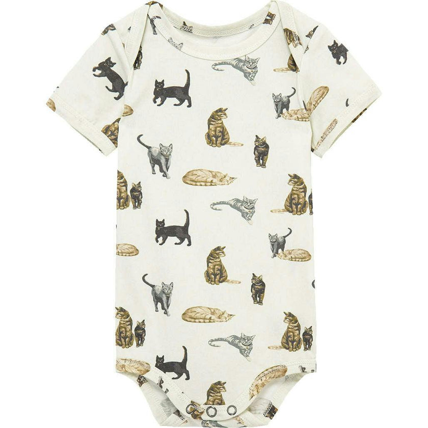 Cotton Stretch Short Sleeve One Piece