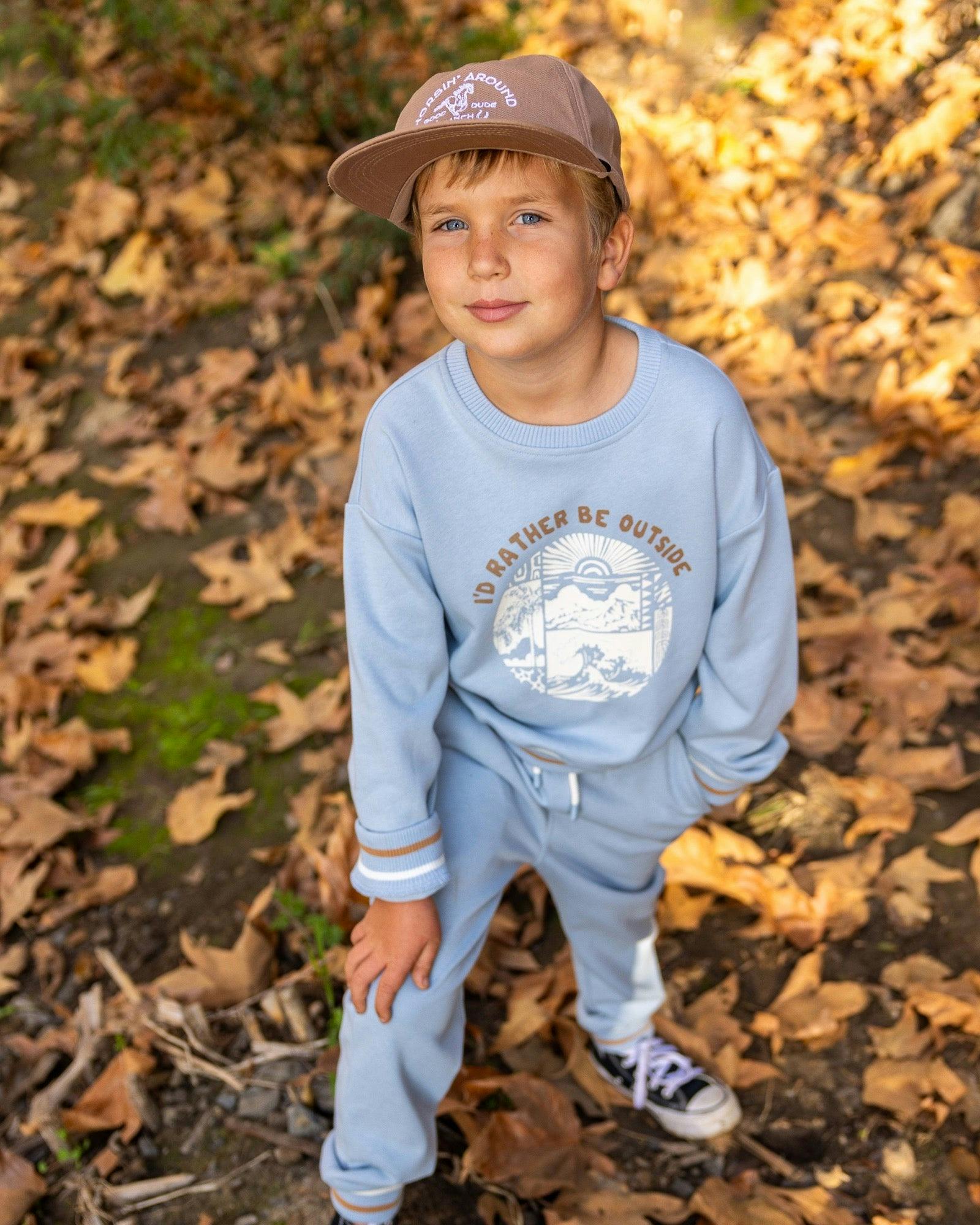 Ryder Outside Sweatshirt - Celestial Blue French Terry