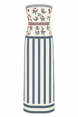 Hampton Heirloom Stripe Floral Midi Dress