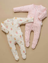 Printed Zip Growsuit Pack Cloud Little Fairies Print