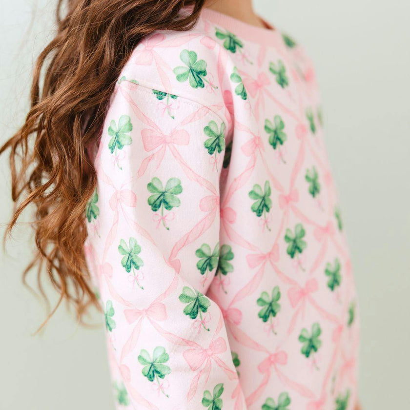 Coquette Clover St. Patrick's Day Sweatshirt
