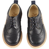 Brando Leather Brogue Shoe, Black