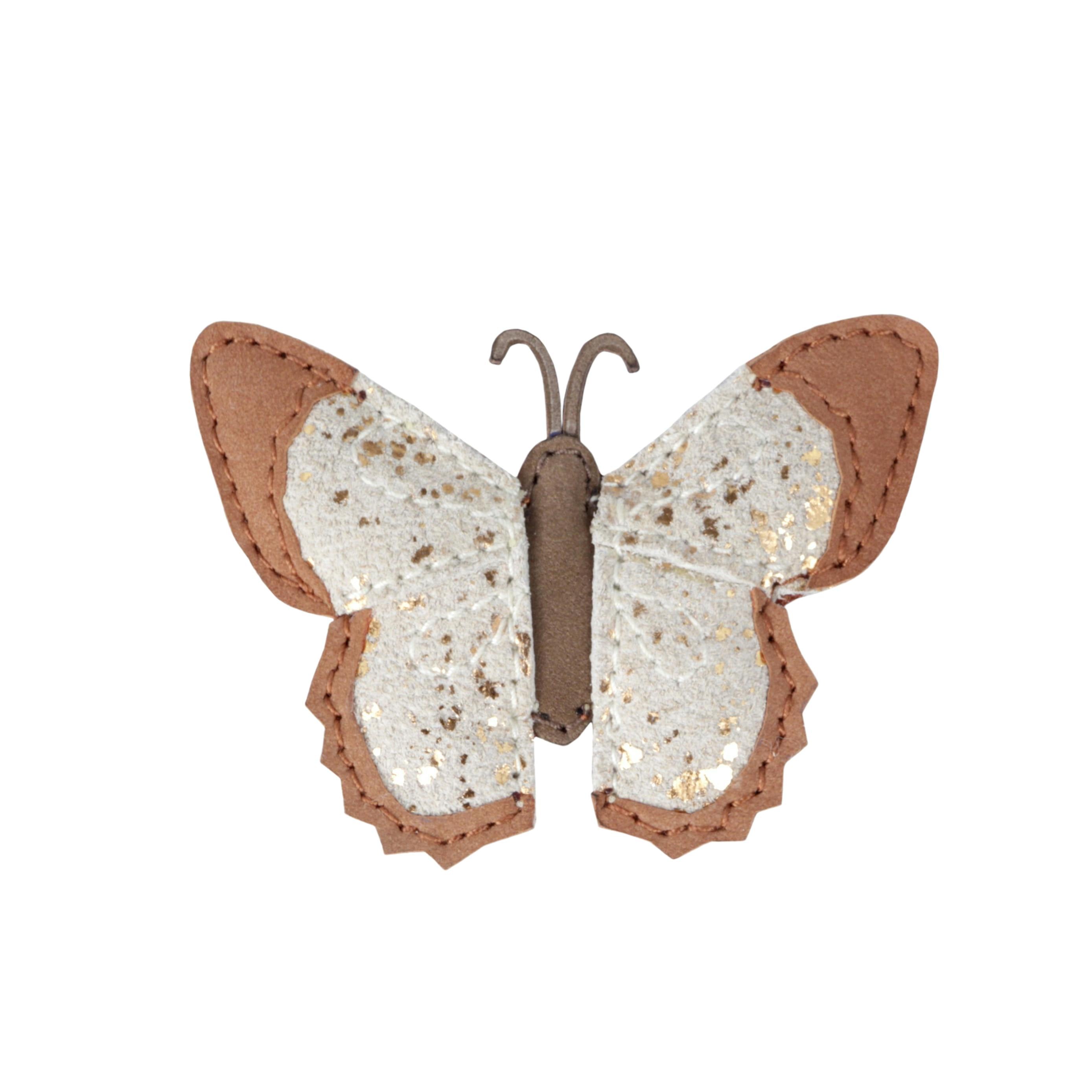 Zaza Sky Hairclip | Papillon | Walnut Nubuck