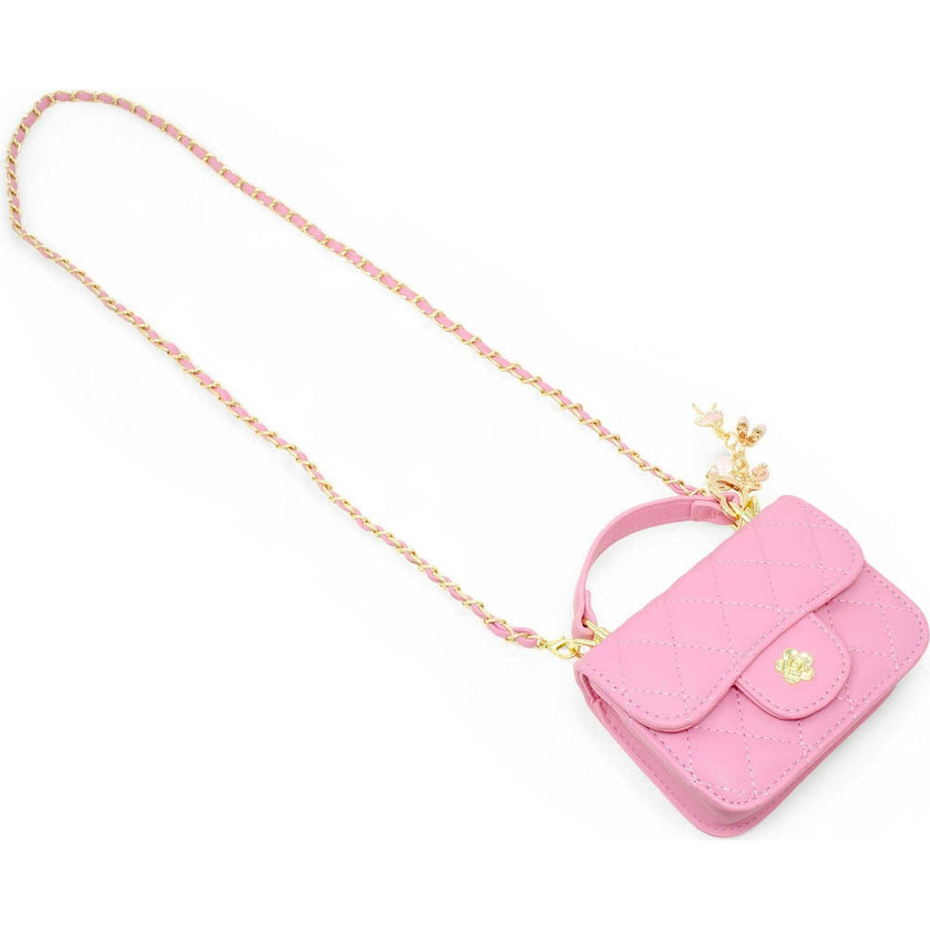 Tiny Quilted Ballet Charm Handbag