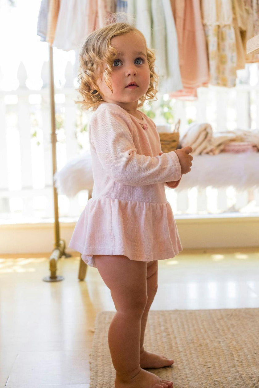 Tie-dye Onesie in Baby Pink