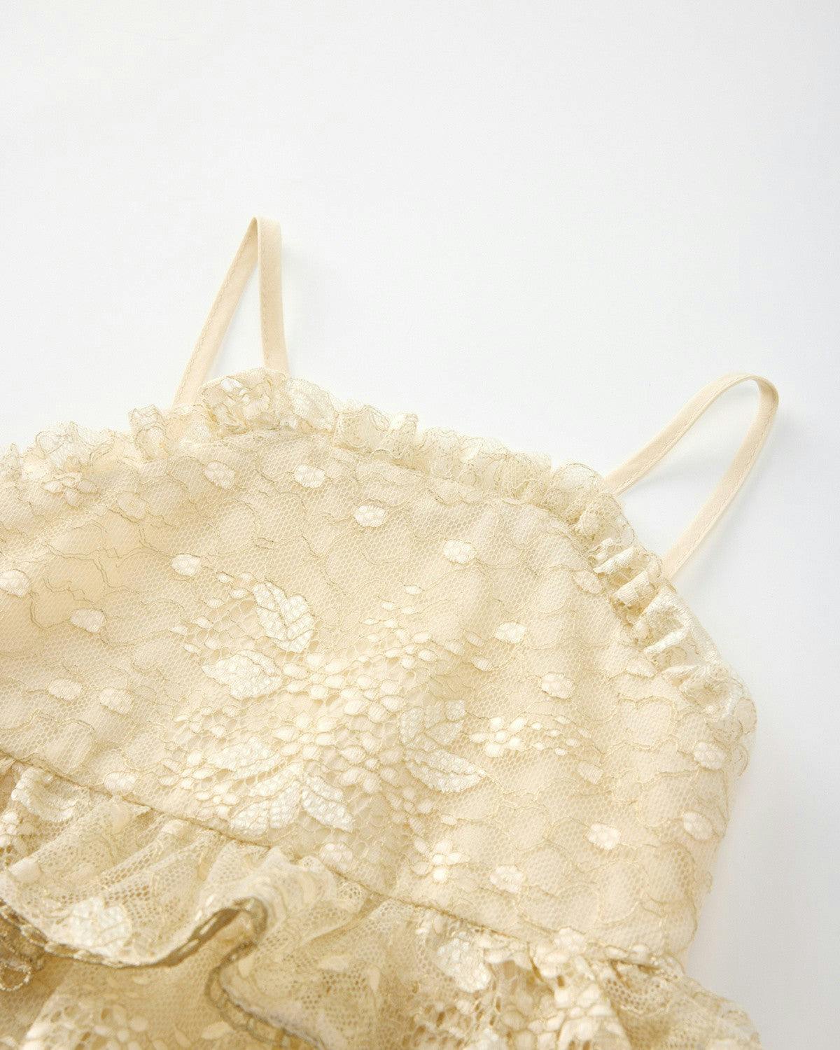 Tanya Lace Frill Maxi Dress (Baby)