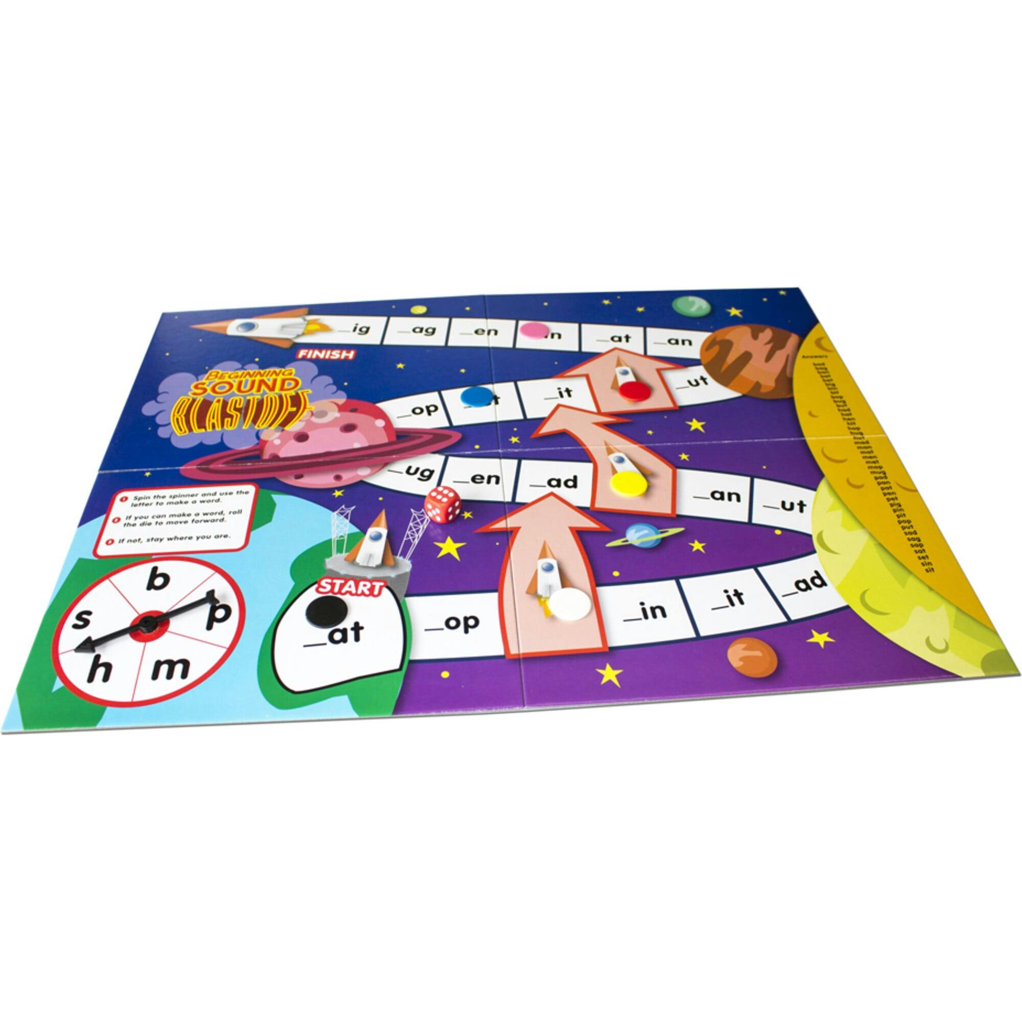 6 Letter Sound Games Board Game for Ages 4-5 Kindergarten Learning