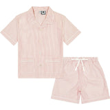 Tucker 2-Piece Short Sleeve Lounge Set, Stripes