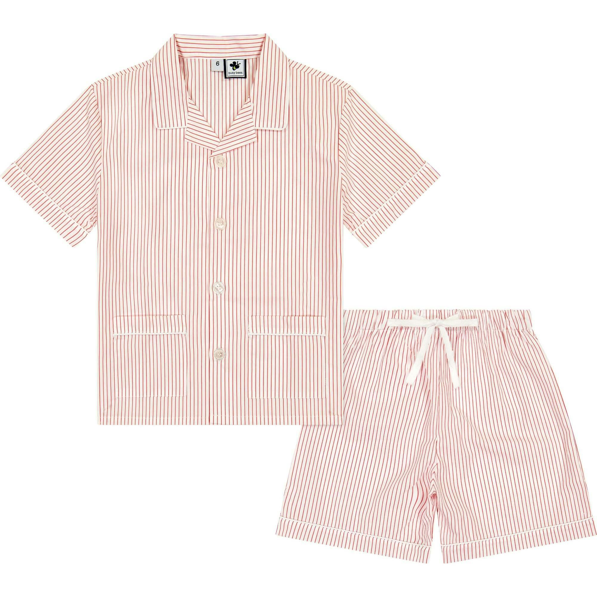 Tucker 2-Piece Short Sleeve Lounge Set, Stripes