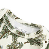 Pine Brushed Newborn Gown & Hat Set