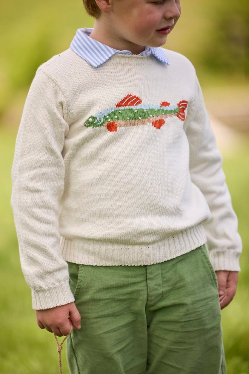 Long Sleeve Polo - Light Blue Stripe