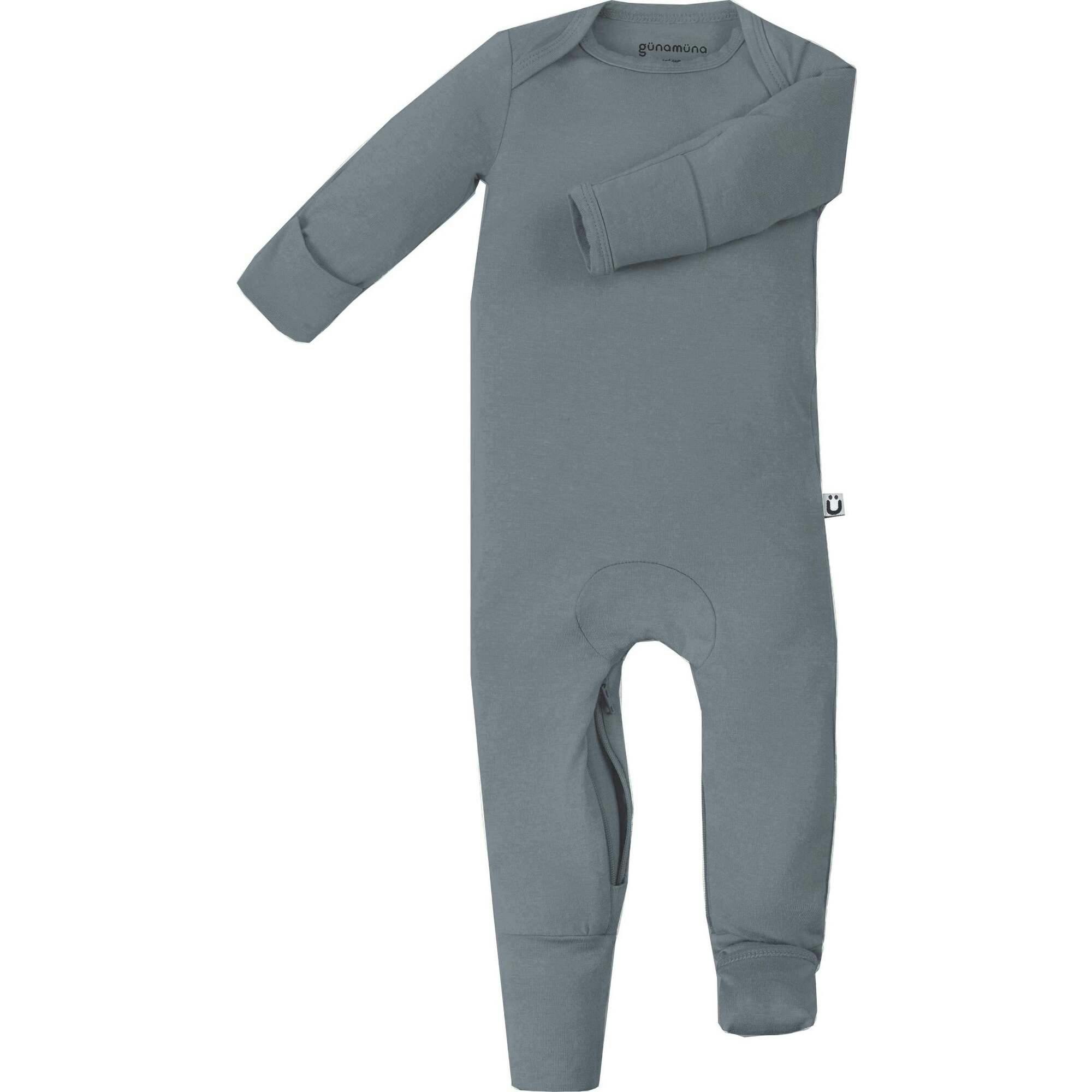 DiaperZip Convertible Footie Pajamas, Blue