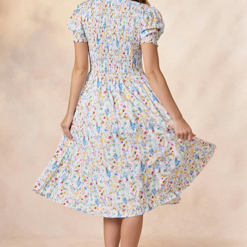 Amelie Dress in Floral Fields